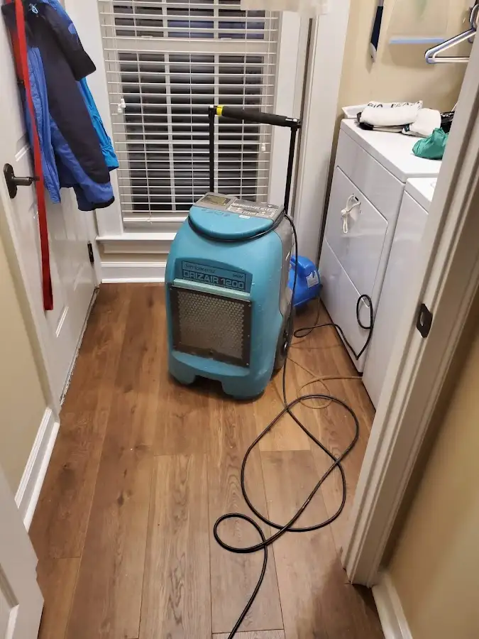 Commercial dehumidifier deployed for Flood Damage Cleanup in Leighton